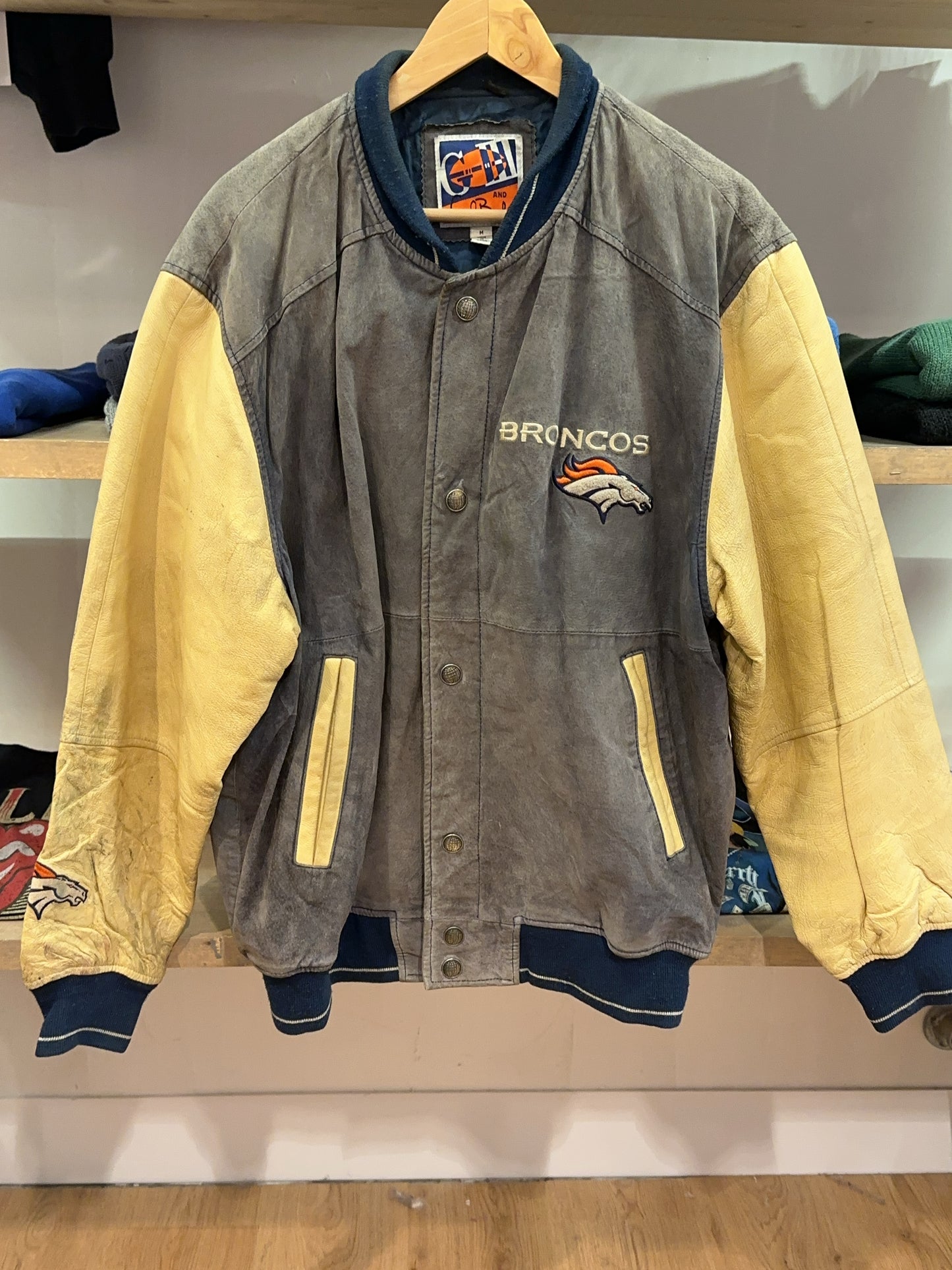 M - Vintage 1990's Denver Broncos NFL Jacket
