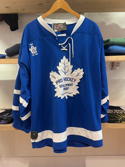 XL - Custom Blue Hockey Jersey Toronto Maple Leafs inspired