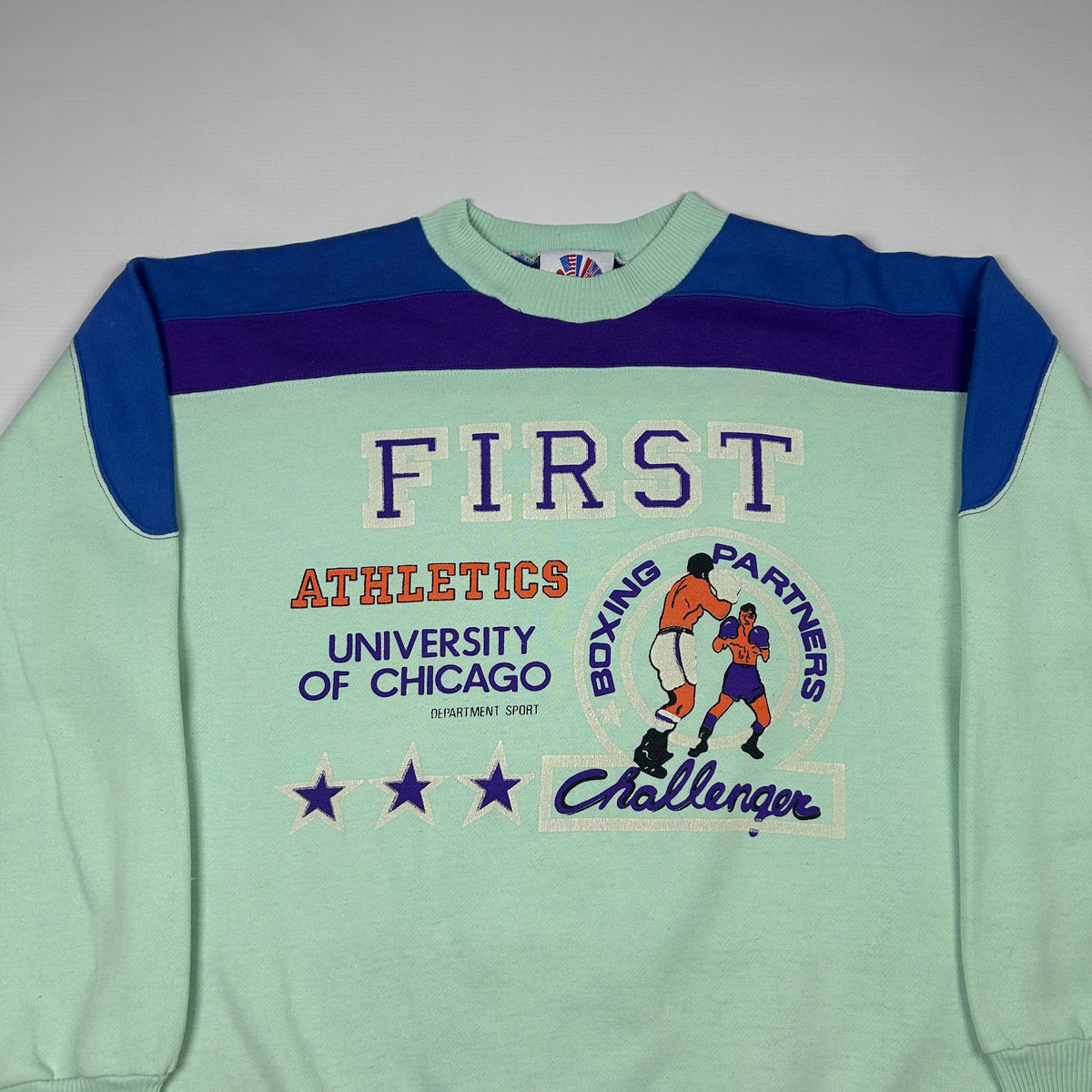 L - 1980's University of Chicago Boxing Partners Challenger Sweatshirt