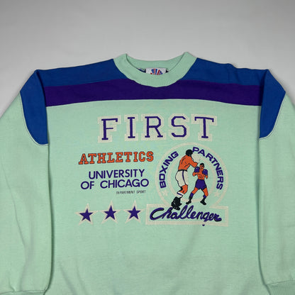 L - 1980's University of Chicago Boxing Partners Challenger Sweatshirt
