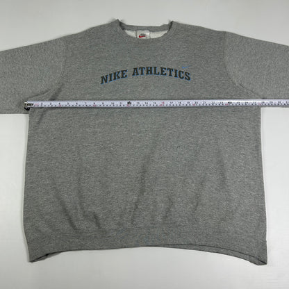 XXL - Vintage 1990's Nike Athletics Spellout White Tag Sweatshirt