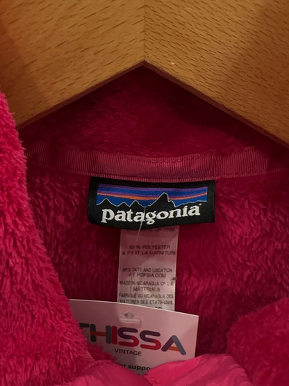 Patagonia Pink Snap-T Fleece Pullover - L