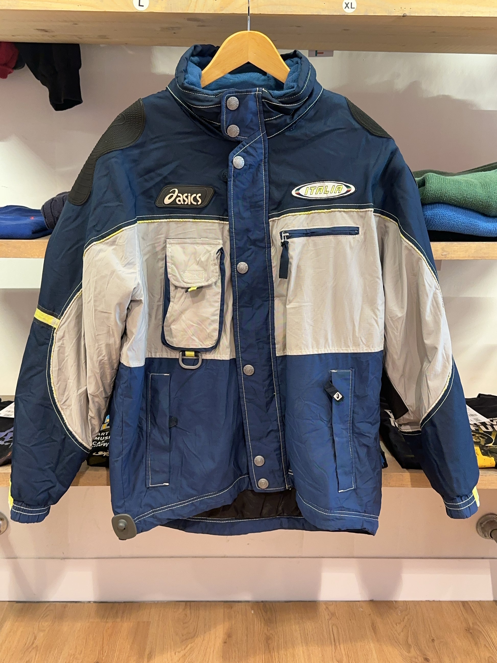 L - Vintage 1990's Asics Italia National Ski Team Winter Olympic Games Jacket