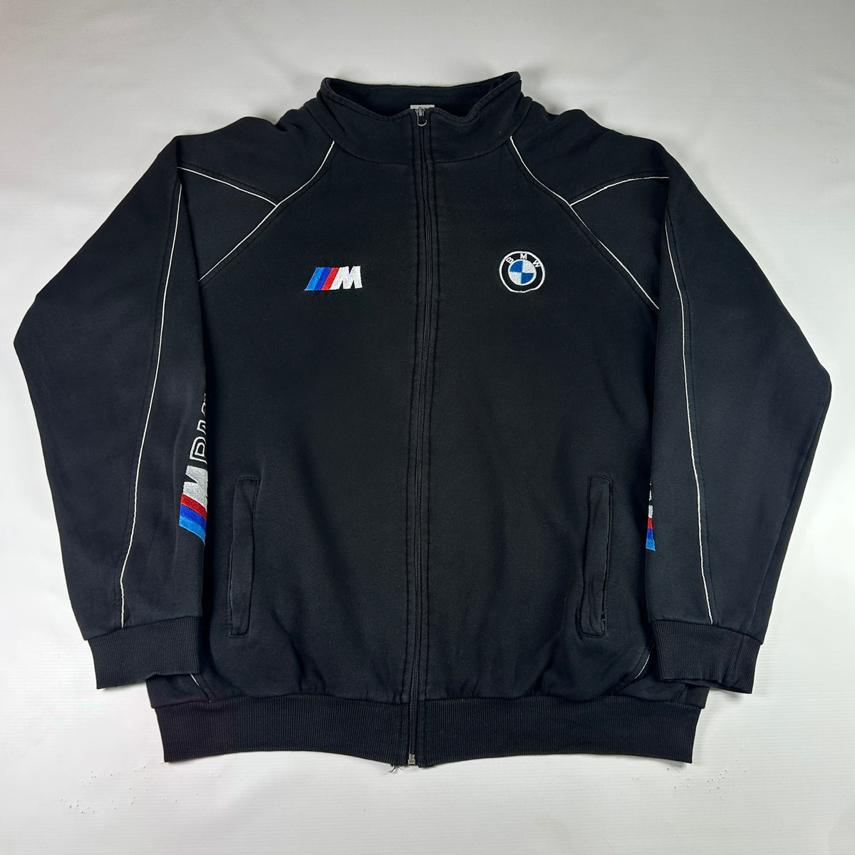 XL - Vintage 2000's BMW M Racing Line Zip-Up Track Jacket