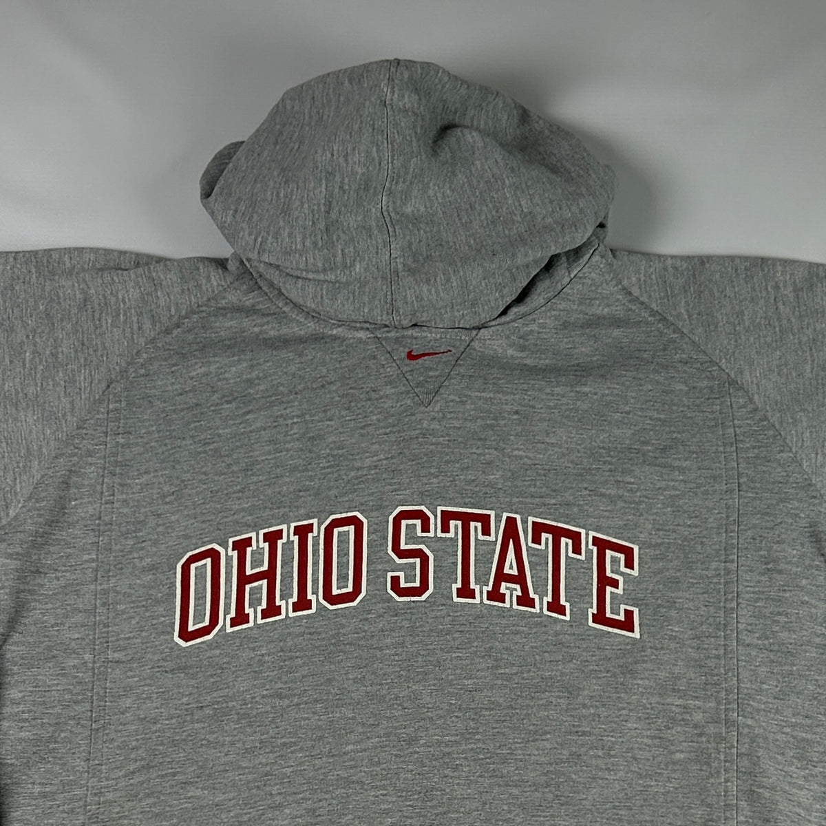 M - 1990's Nike Ohio State Buckeyes Gray Pullover Hoodie