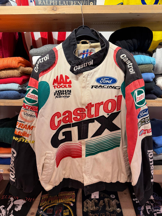 Vintage Nascar Castrol GTX John Force Jacket (L)