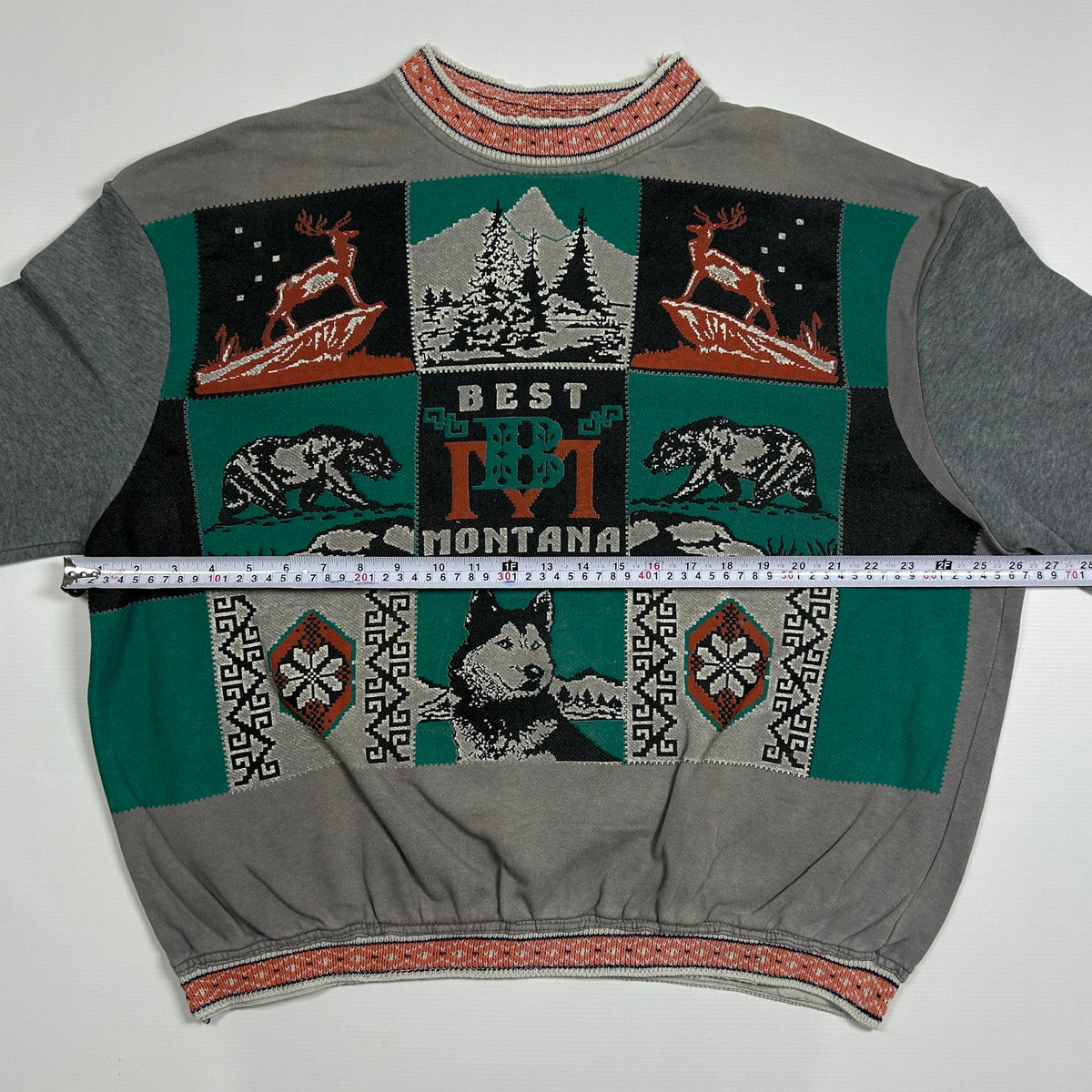 L - Vintage 1990's Best of Montana Southwestern Knit Sweater