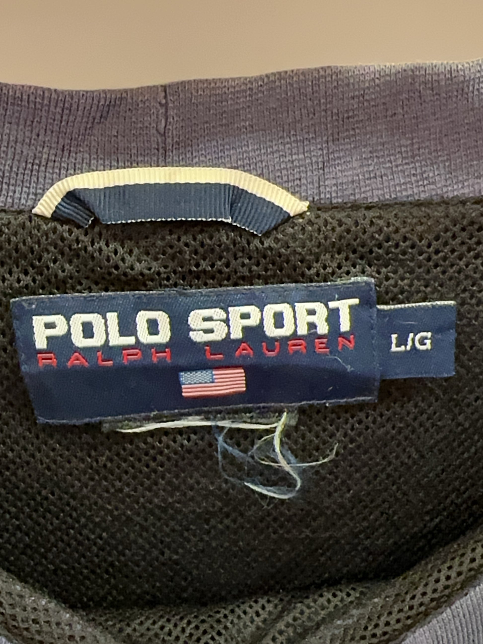 L - Polo Sport Ralph Lauren P67 shield pullover windbreaker