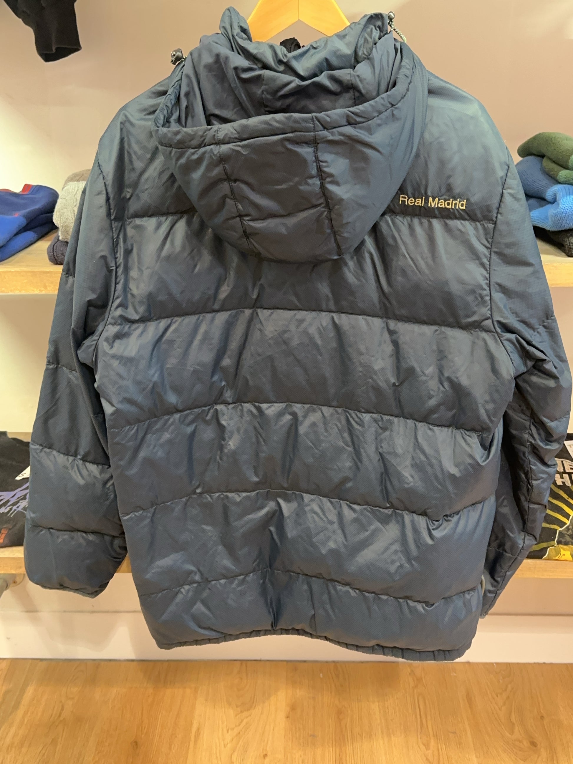 L - Vintage 2000's Real Madrid Adidas DNA Down Puffer Jacket
