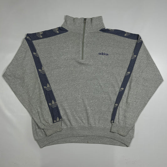 M - Vintage 1970's Adidas Quarterzip