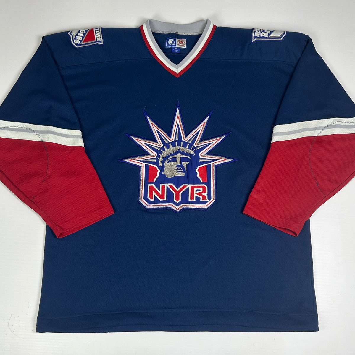 XL - 1990's Starter New York Rangers Lady Liberty NHL Jersey