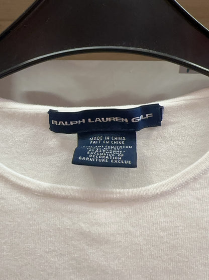 XS - Women’s Ralph Lauren sparkly White sweater embroidered silver beaded