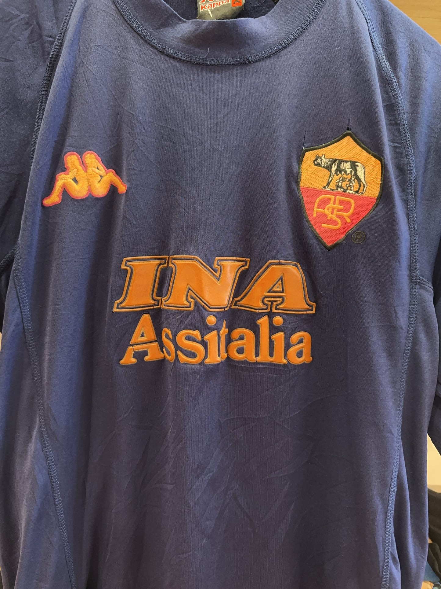 2000-01 AS Roma Kappa Third Football Shirt INA Assitalia - S