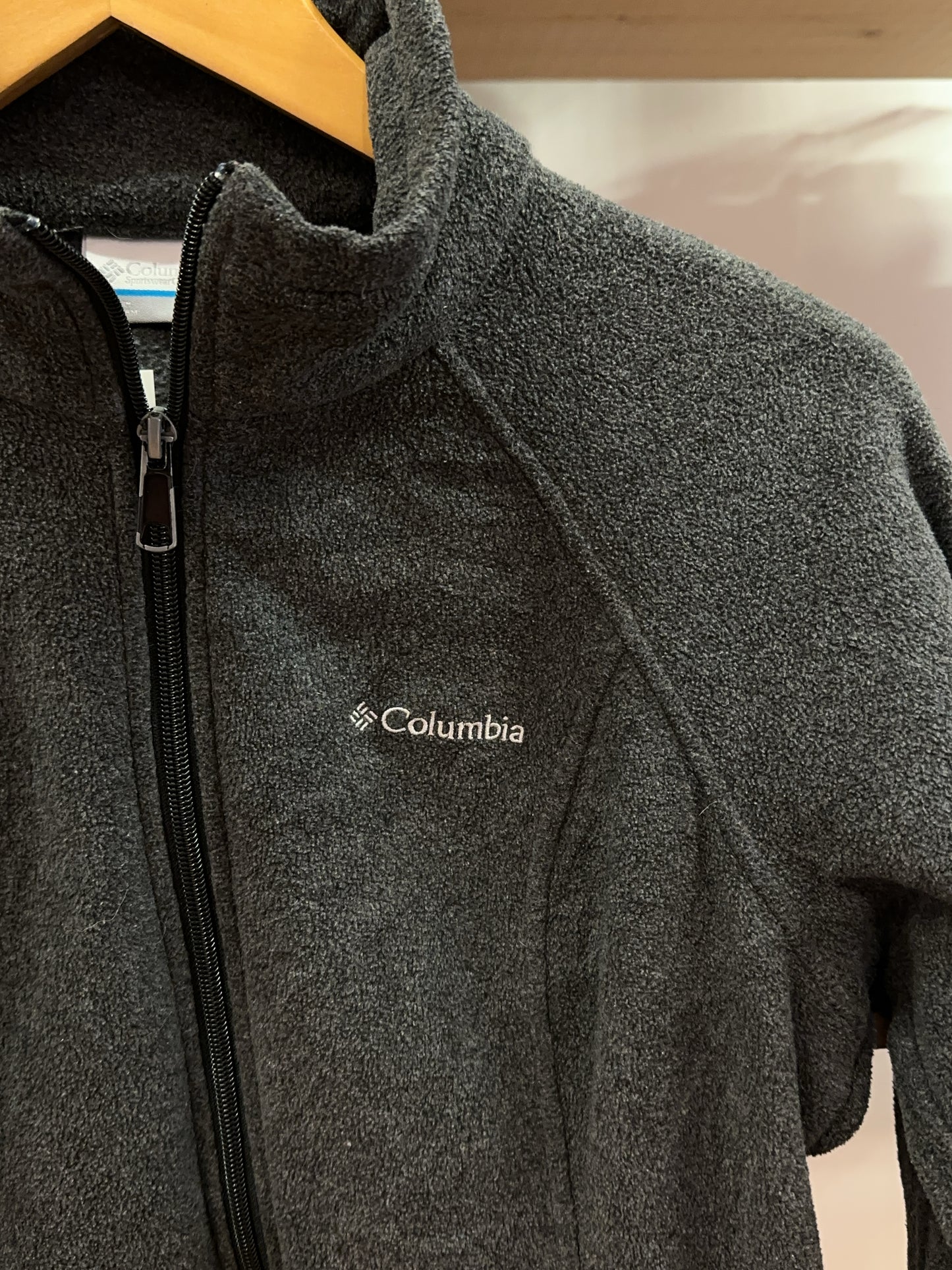 Columbia Charcoal Full-Zip Fleece Jacket - S