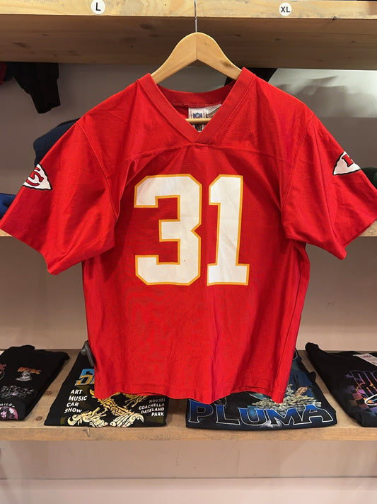 S - 2000s Kansas City Chiefs NFL Home Football Shirt Holmes #31