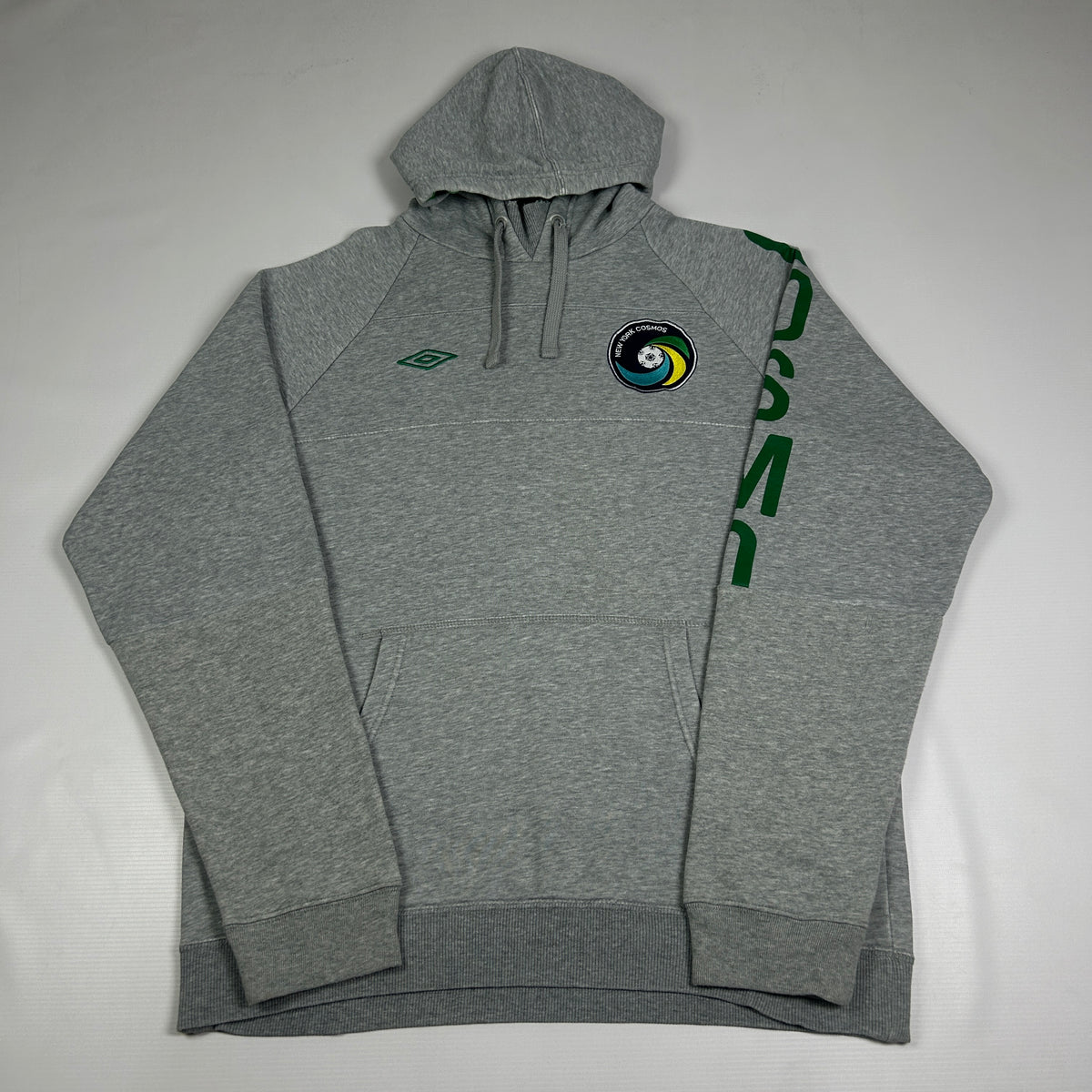 L - 2011–2012 Umbro New York Cosmos Grey Pullover Hoodie