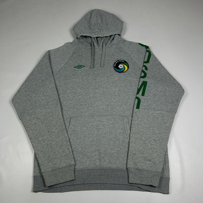L - 2011–2012 Umbro New York Cosmos Grey Pullover Hoodie