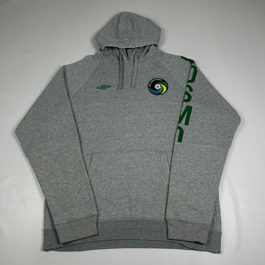 L - 2011–2012 Umbro New York Cosmos Grey Pullover Hoodie