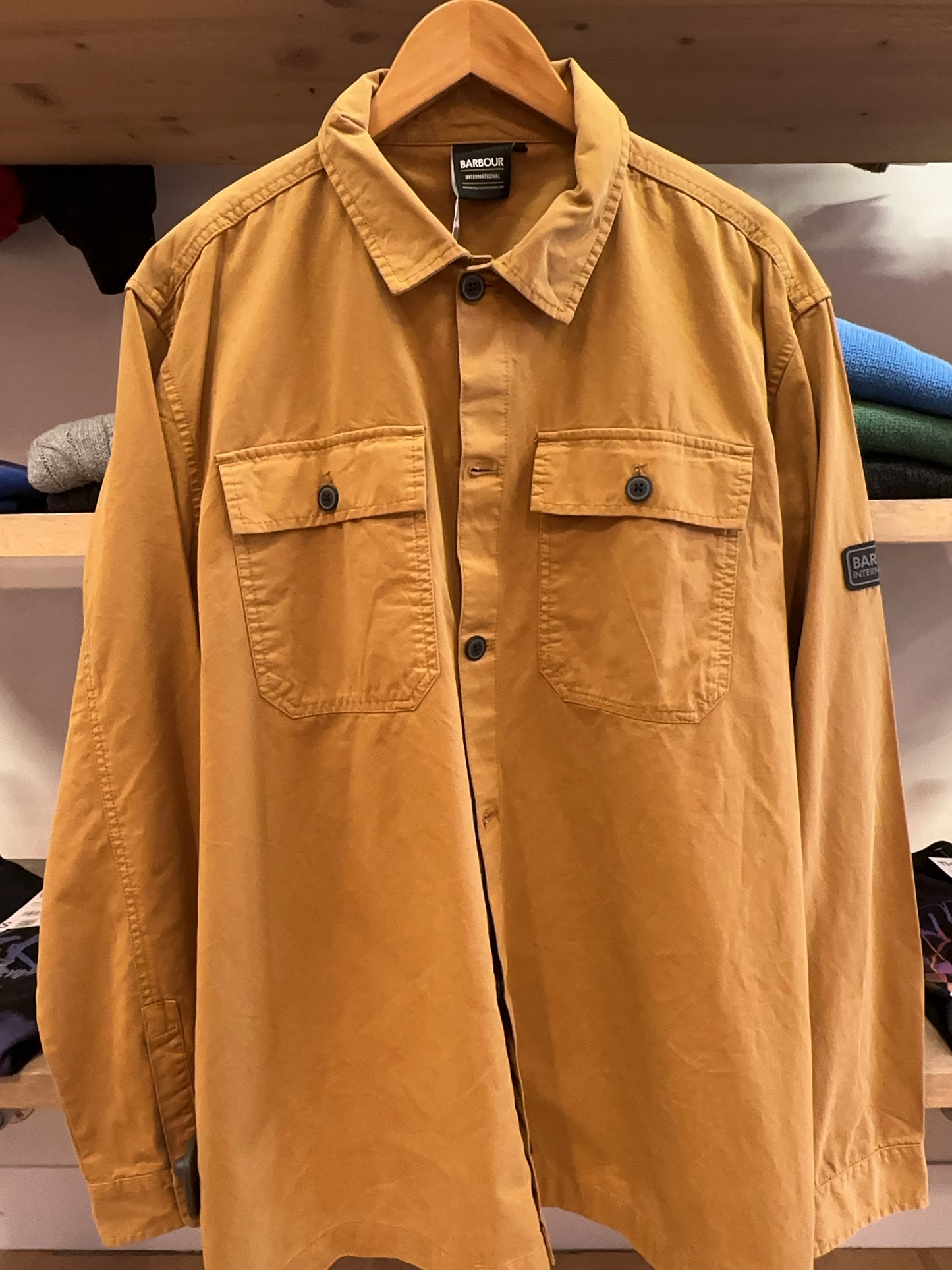 XXL - Barbour International Tan Overshirt Jacket