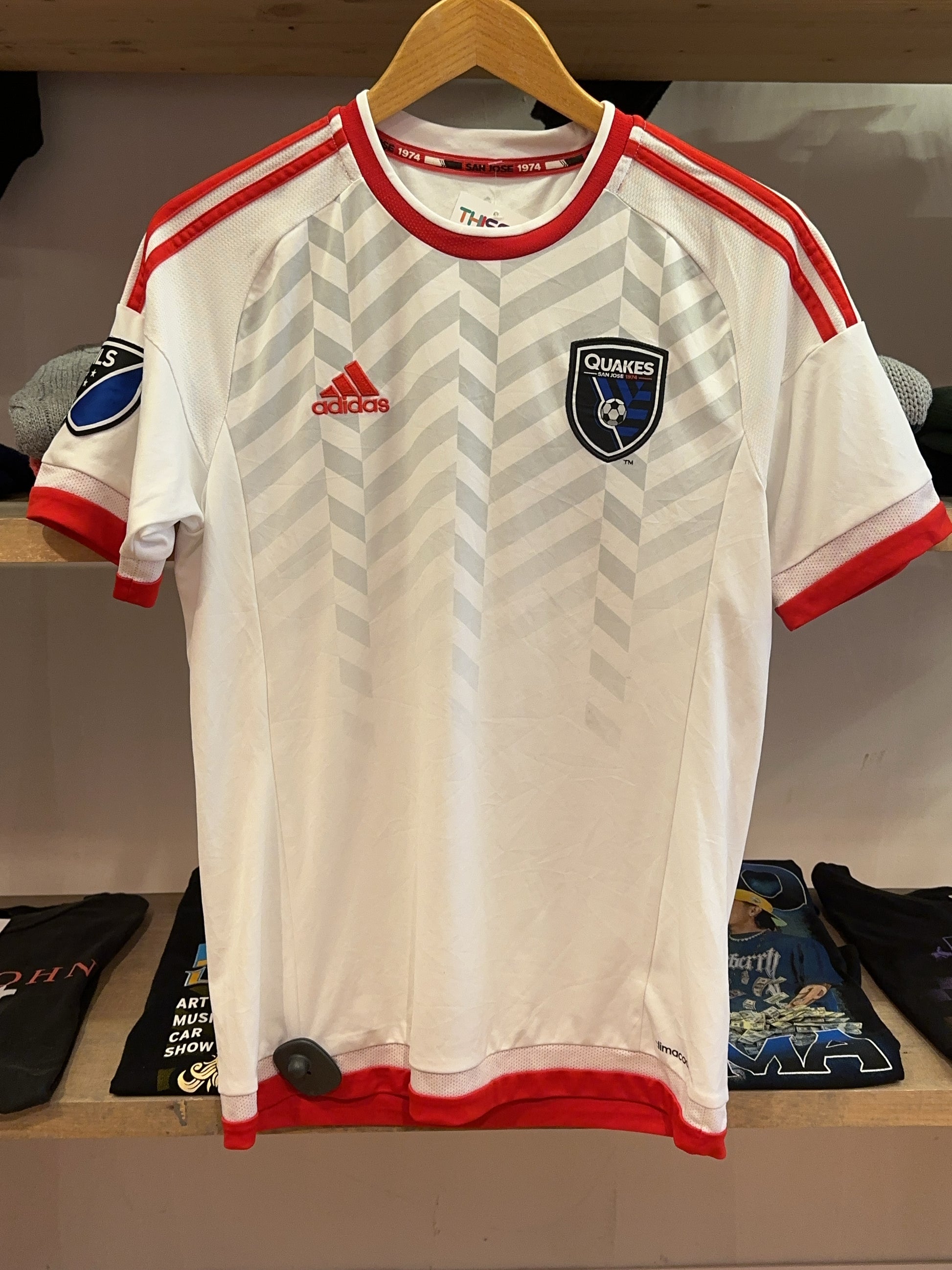 2015 San Jose Earthquakes Adidas Away Football Shirt - S