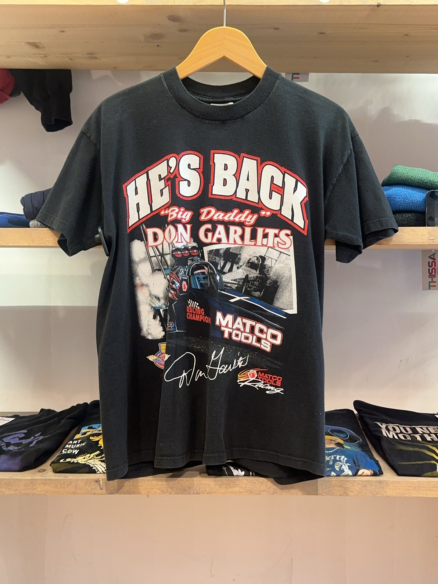 M - Don Garlits He's Back Big Daddy 2001 Indy Nationals NHRA Shirt