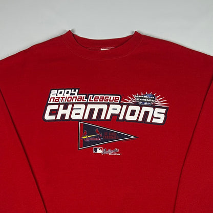 XXL - 2004 St. Louis Cardinals National League Champions Crewneck Sweatshirt