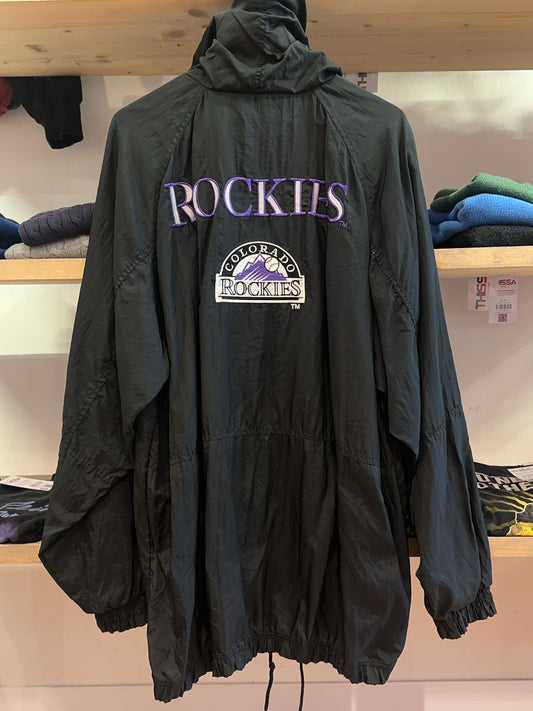 XL - Vintage 1990's Logo 7 Colorado Rockies Jacket