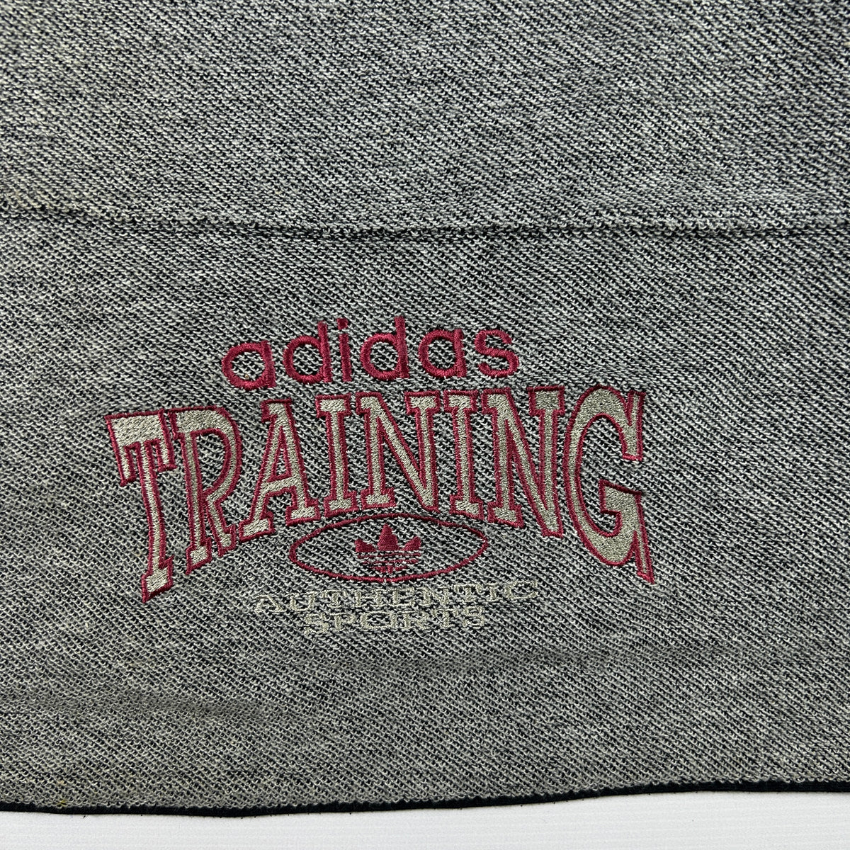 M - 2000's Adidas Training Grey Hooded Pullover Sweatshirt
