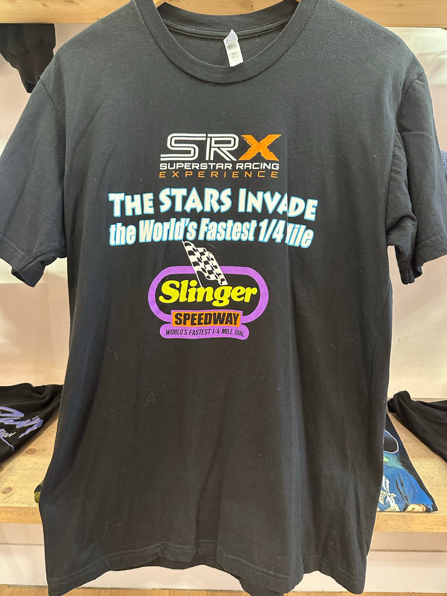 L - 2021 SRX Superstar Racing Experience Slinger Speedway Graphic T-Shirt