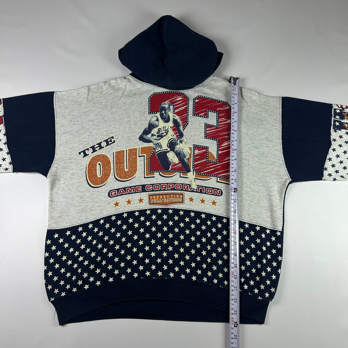 S - 1990's Michael Jordan The Outdoor Game Corporation Retro Basketball Hoodie