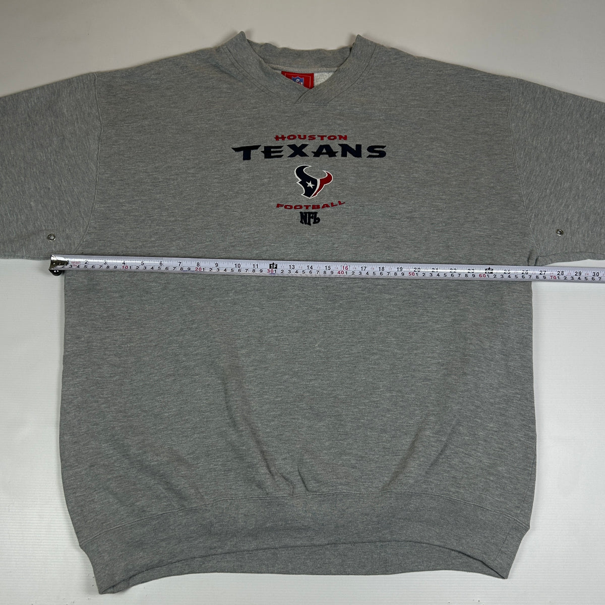 XL - Vintage 2000's Houston Texans NFL Gray V-Neck Sweatshirt