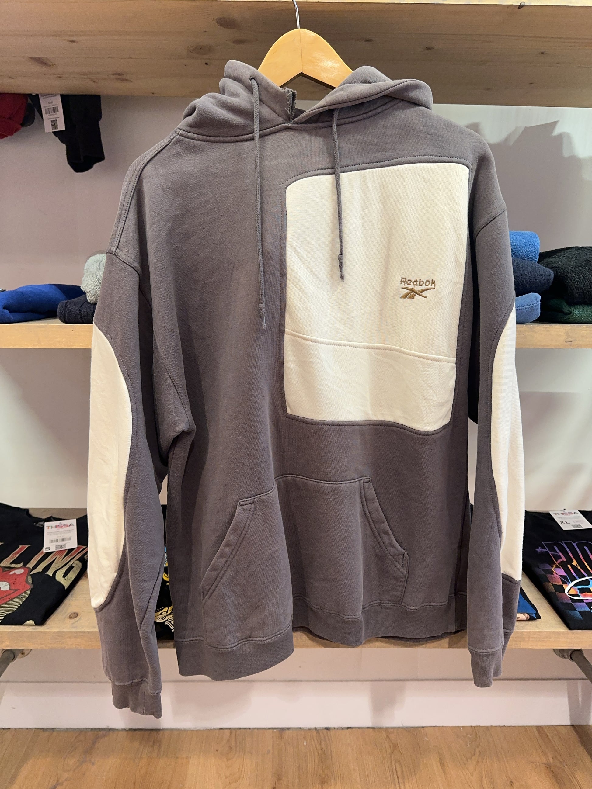 Vintage 2000's Reebok Reworked Hoodie - M