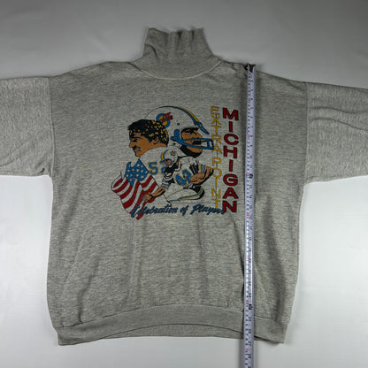 XL - 1990's Vintage Michigan Wolverines Turtleneck Sweatshirt