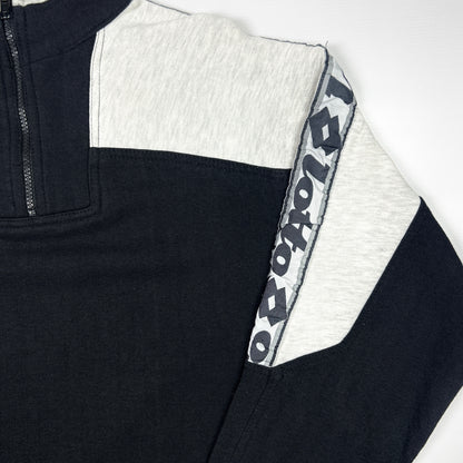 S - 1990's Lotto 1/4 Zip Colorblock Sweatshirt