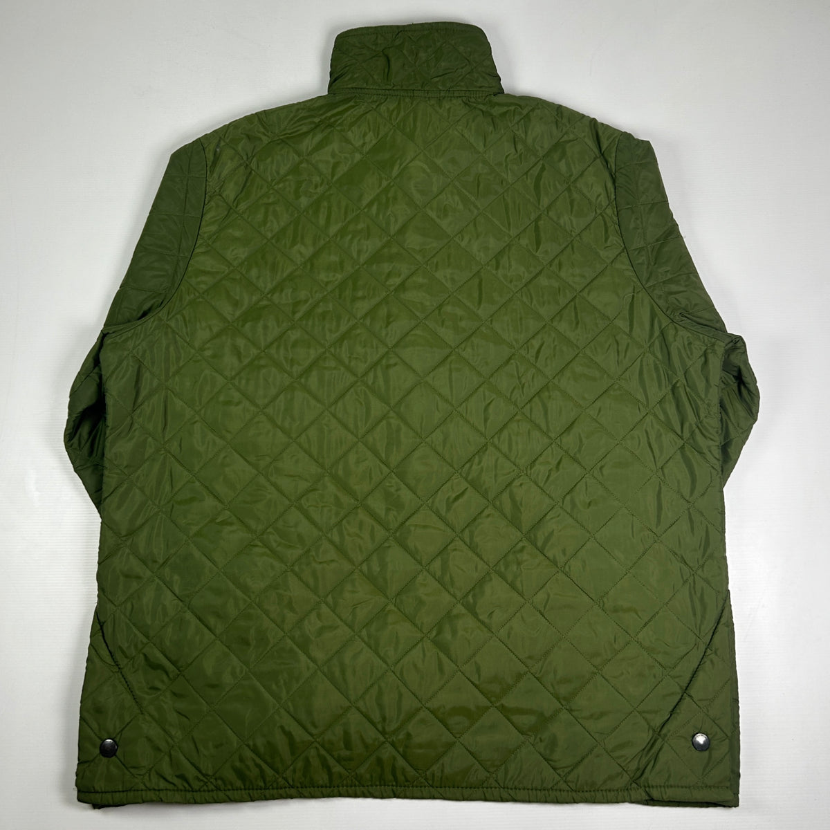 L - Vintage 2010's Barbour Liddesdale Green Quilted Jacket