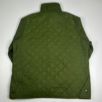L - Vintage 2010's Barbour Liddesdale Green Quilted Jacket