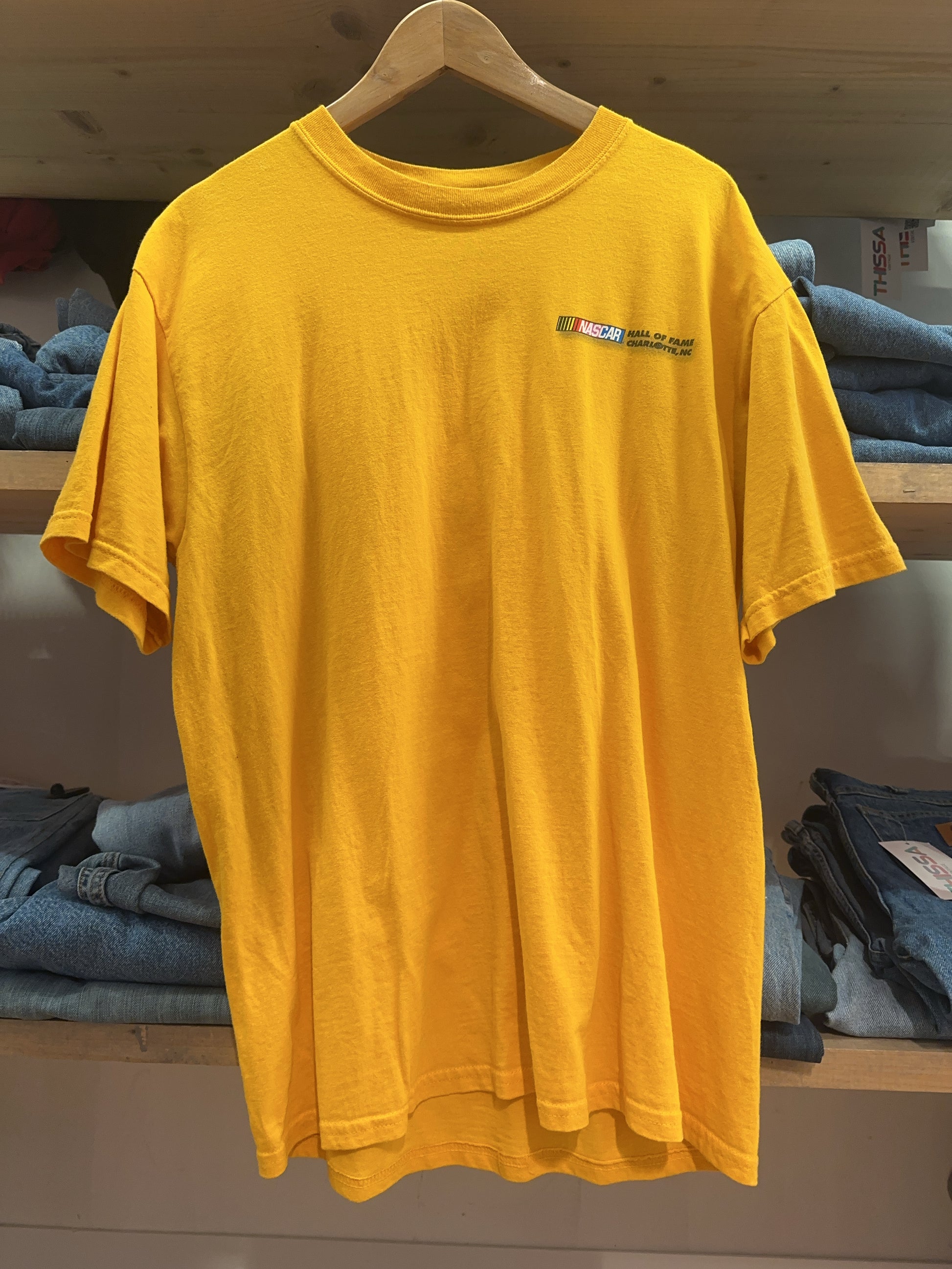 L - Yellow Nascar Charlotte Graphic T-Shirt