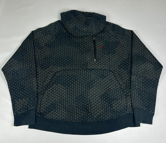 XL - Vintage 2000's Nike Air Patterned Pullover Hoodie Ninja Monogram