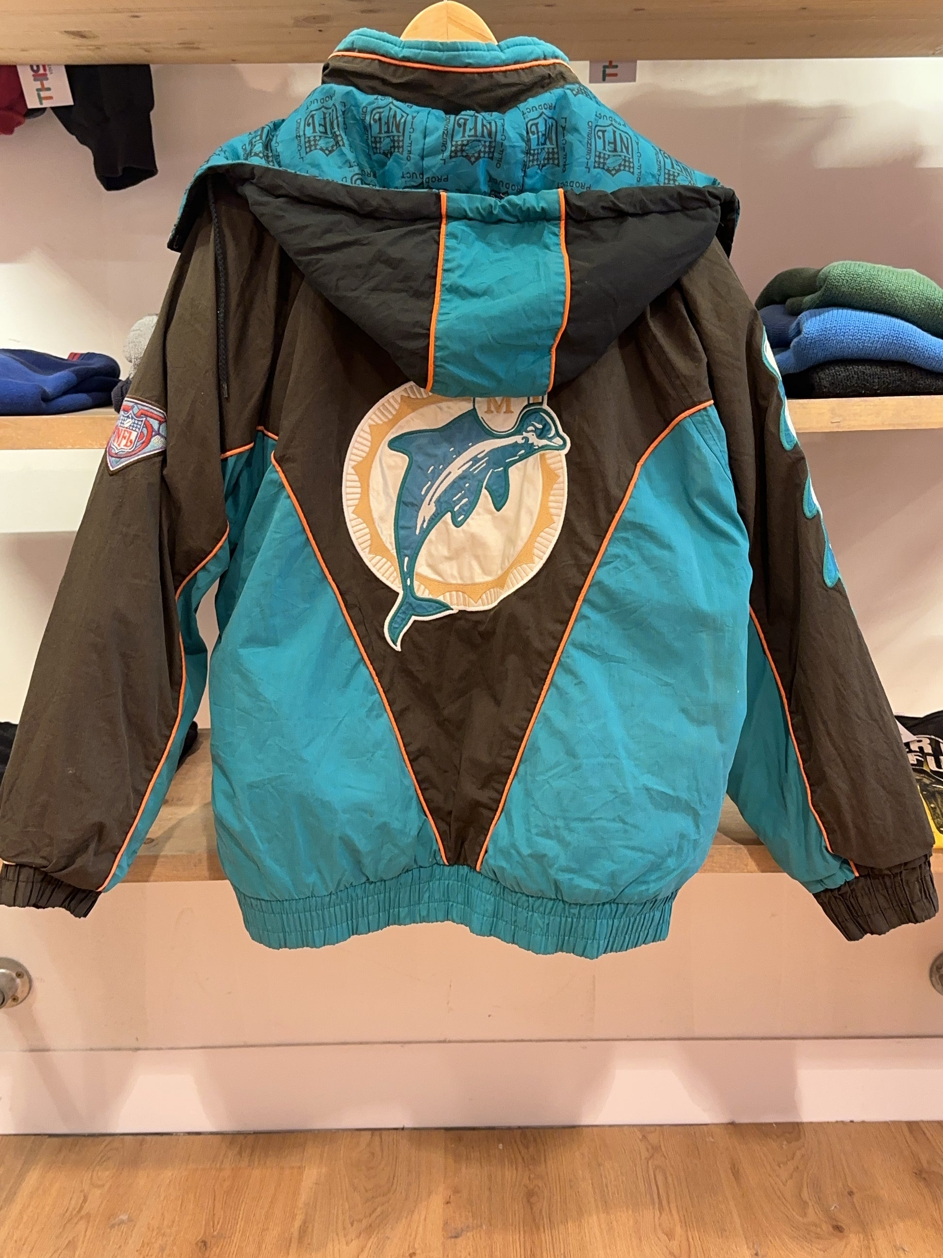 L - 1994 Miami Dolphins NFL Pro Player Puffer Jacket