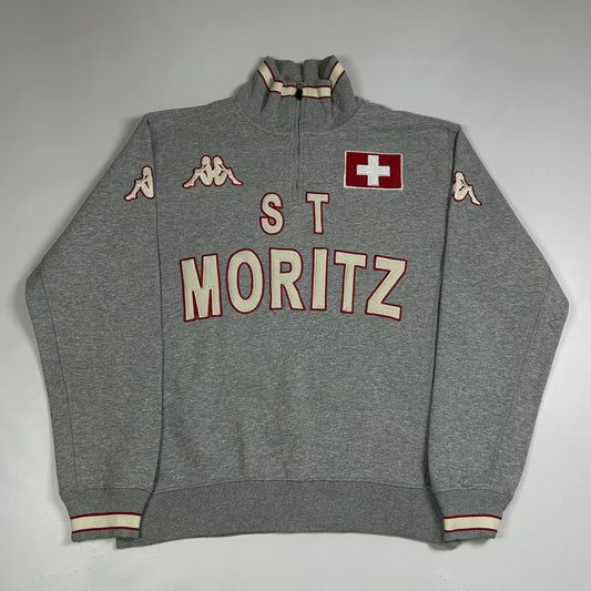 L - Vintage 1990's St. Moritz Kappa Quarterzip Sweatshirt