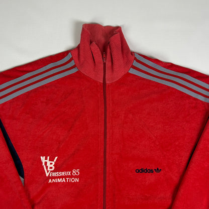 XL - 1985 Adidas Vintage Venissieux Zip Track Ventex Jacket
