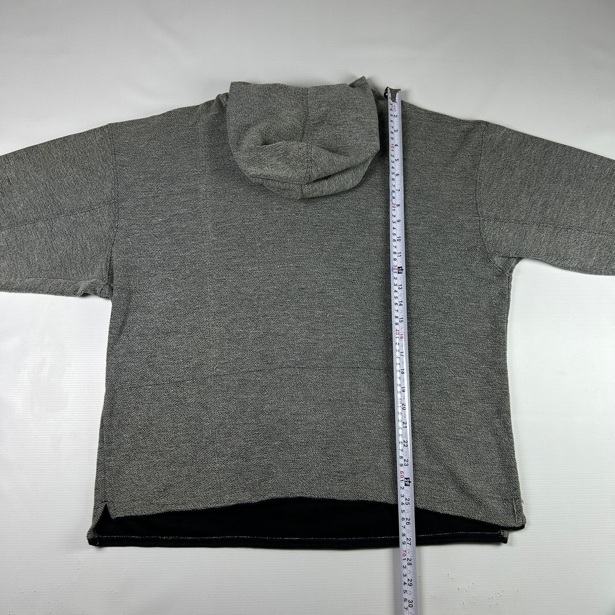 M - 2000's Adidas Training Grey Hooded Pullover Sweatshirt