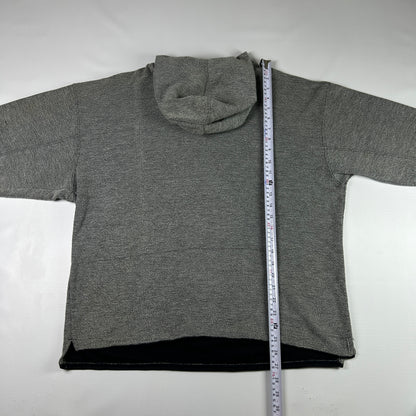 M - 2000's Adidas Training Grey Hooded Pullover Sweatshirt