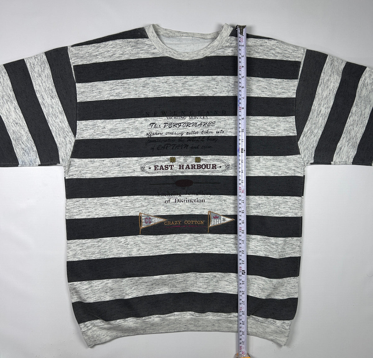 XL - Crazy Cotton East Harbour Striped Sweatshirt