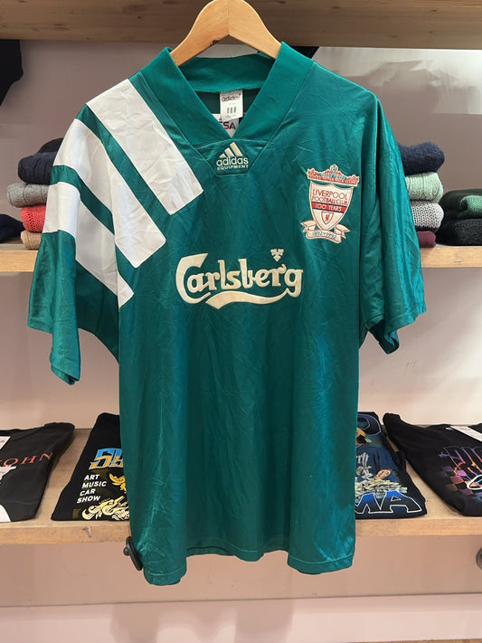 1992-1993 Liverpool FC Adidas Away Football Shirt - L