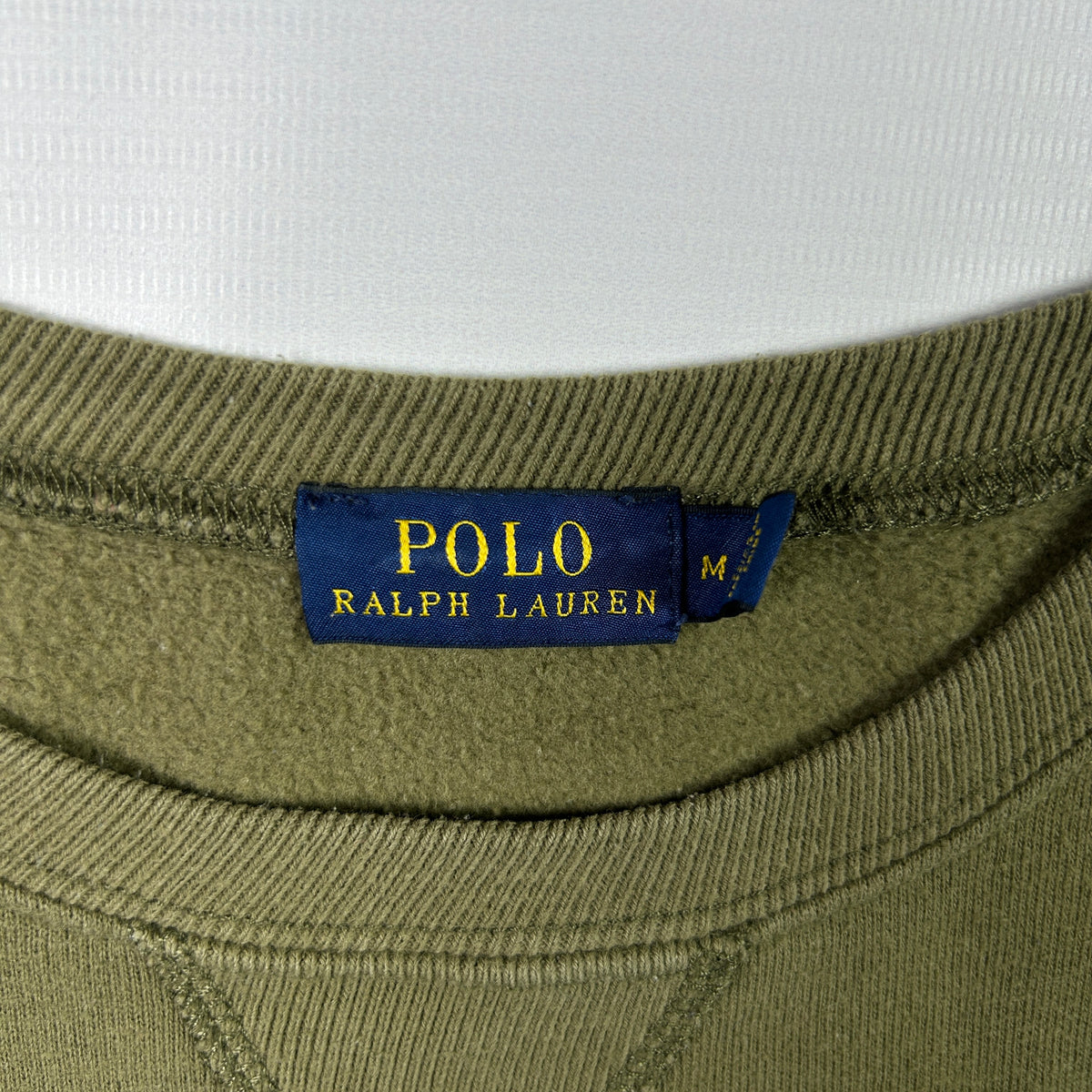 M - 2000's Polo Ralph Lauren Olive Green Logo Sweatshirt