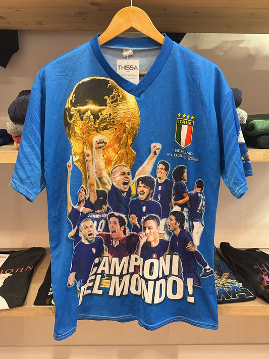 2006 Italy Italia Home Football Shirt Gianluca Zambrotta 4 - L