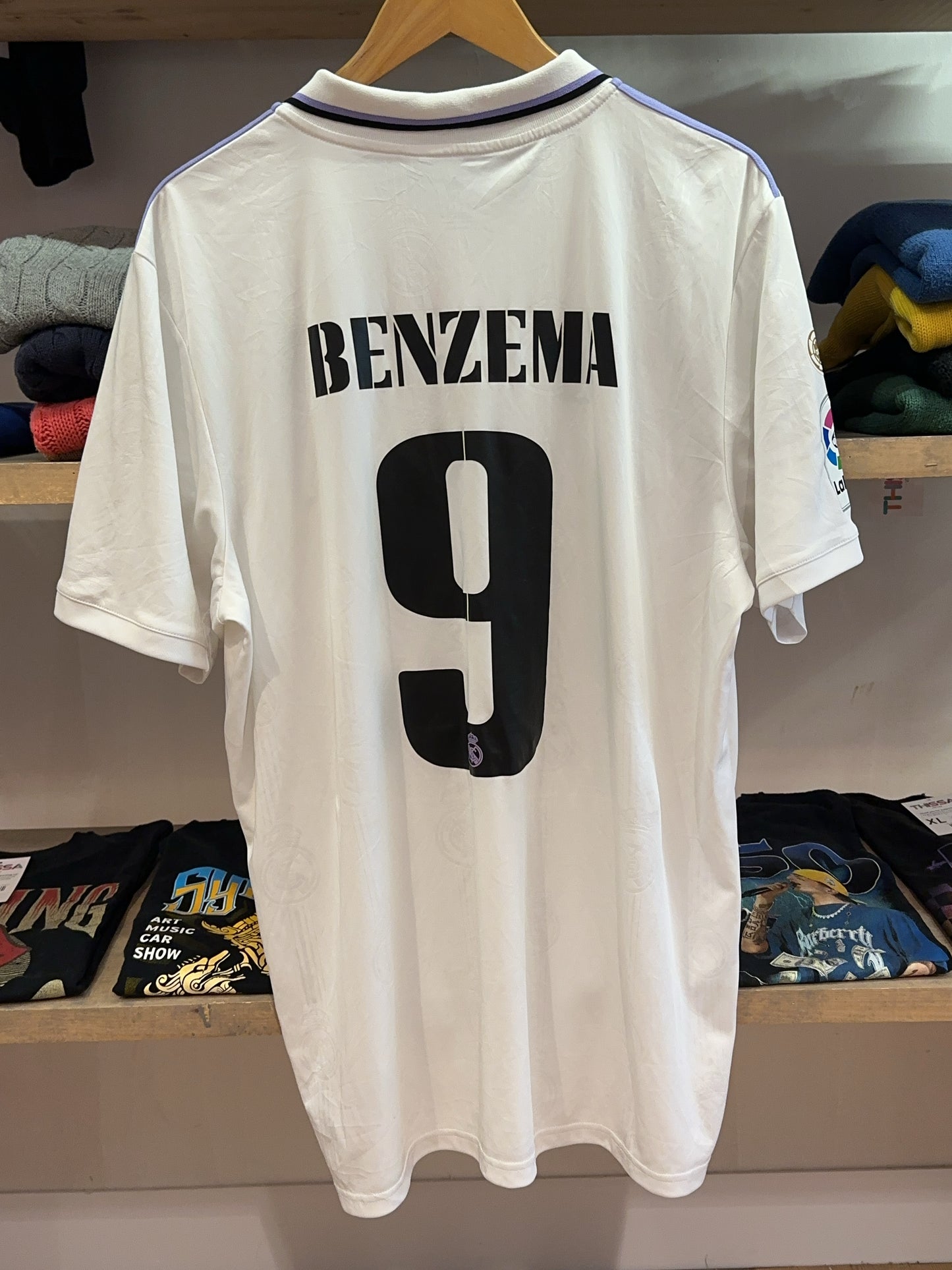 2022-2023 Real Madrid Adidas Home Football Shirt 9 - XL