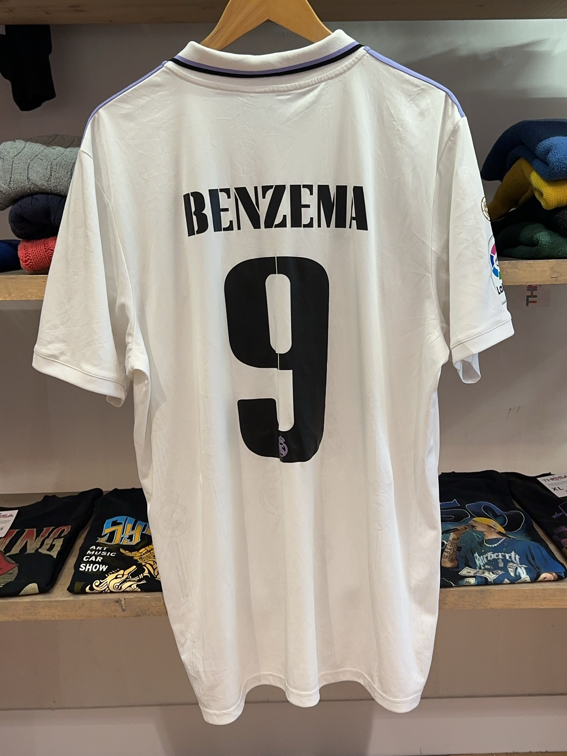 2022-2023 Real Madrid Adidas Home Football Shirt 9 - XL