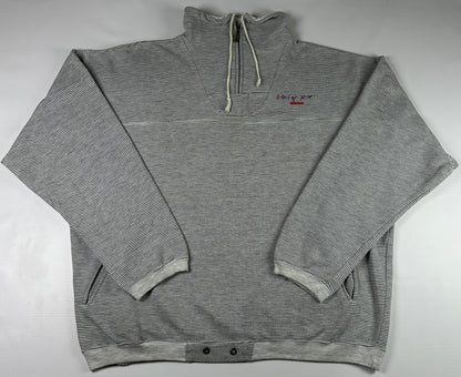 XL - 1990's Adidas Striped Half-Zip Pullover Sweatshirt